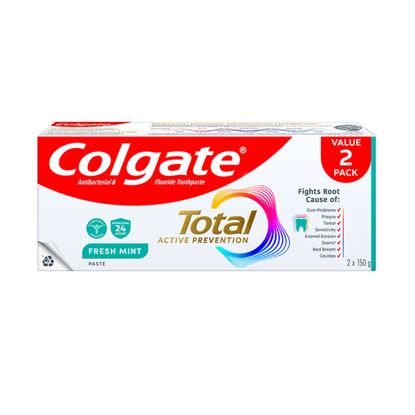 Colgate Total Clean Mint Toothpaste 150g x 2 (highest price)