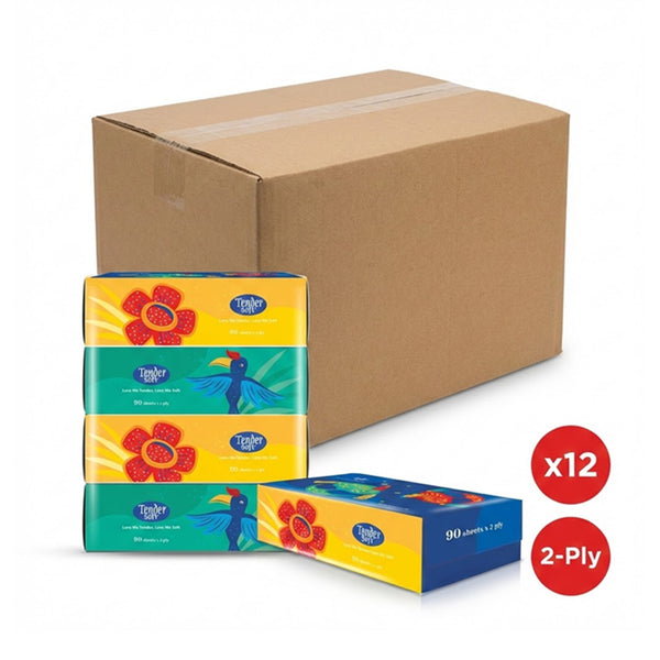 Tender Soft 2ply Facial Tissue 90sheets x 4 (highest price)