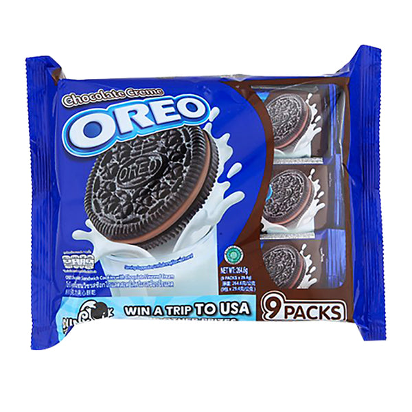 Oreo Chocolate Cream Sandwich Biscuits Multipack 28.5g x 9 (highest price)