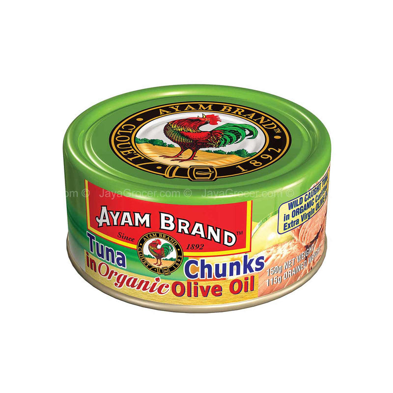 Ayam Brand Tuna Chunk Organic Olive Oil 150g