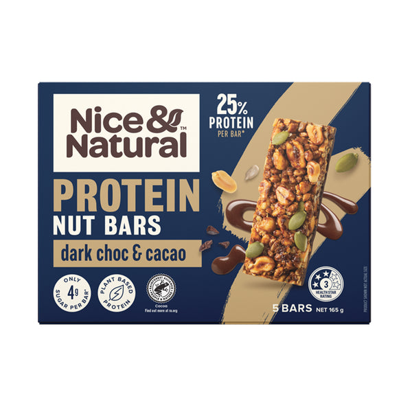Nice and Natural Protein Bar Dark Chocolate Flavour 165g (highest price)