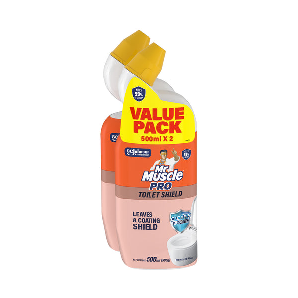 Mr Muscle Rust and Toilet Shield Toilet Bowl Cleaner 500ml x 2 (highest price)