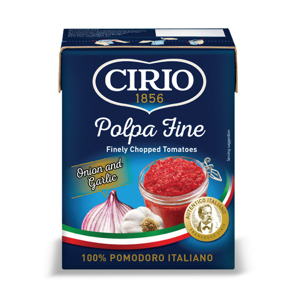 Cirio Polpa Fine Chopped Tomato Onion Garlic 390g (highest price)