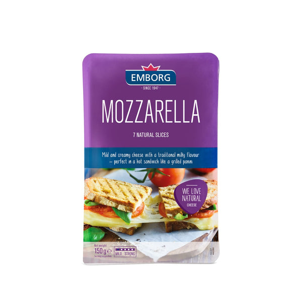Emborg Natural Sliced Cheese Mozzarella 150g (highest price)