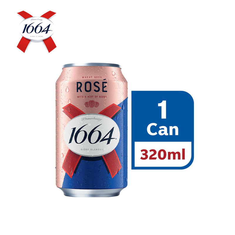 Kronenbourg 1664 Rose Beer Can 320ml