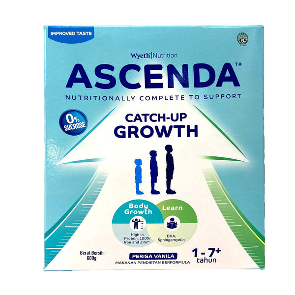 Wyeth Ascenda Formula Milk Powder (1-7 Years) 600g