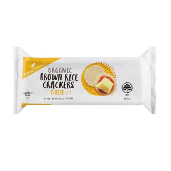 Ceres Organic Brown Rice Cheese Cracker 115g