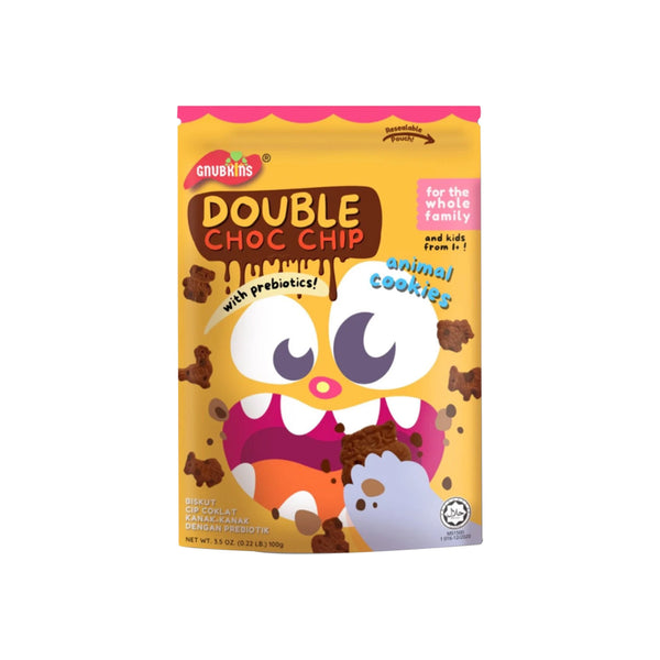 Gnubkins Double Chocolate Chip Cookies with Probiotics 100g (highest price)