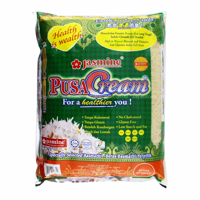 Jasmine Pusa Cream Basmathi Sella Parboiled Rice 5kg