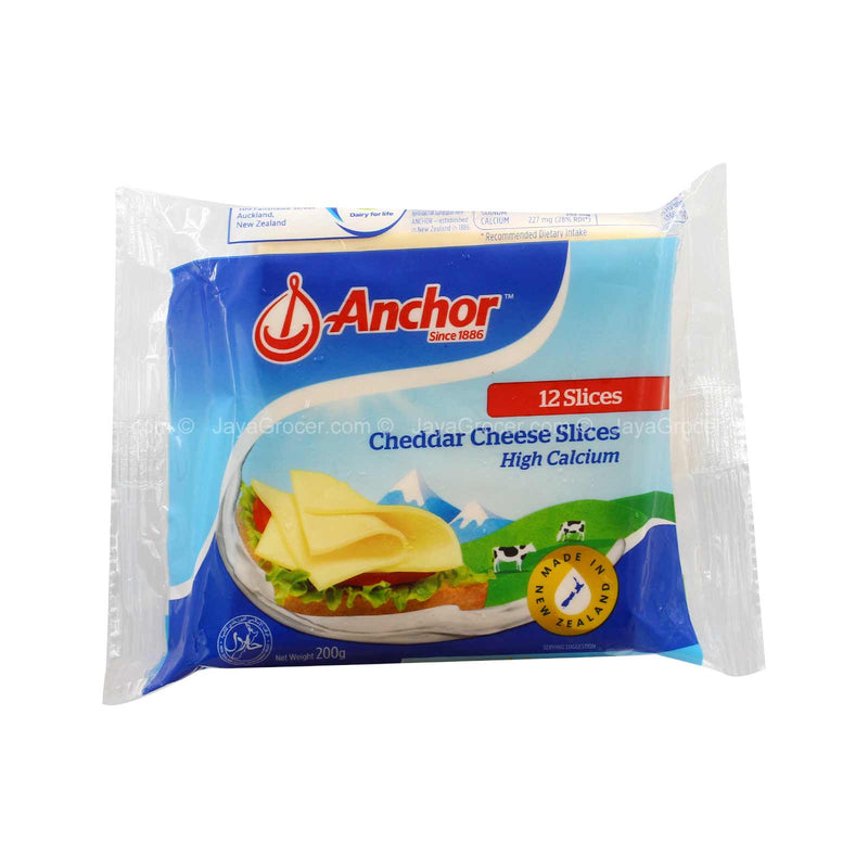 Anchor Cheddar Processed Sliced Cheese 200g