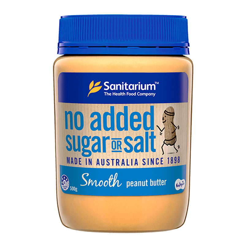 Sanitarium Smooth No Added Sugar or Salt Peanut Butter Spread 500g