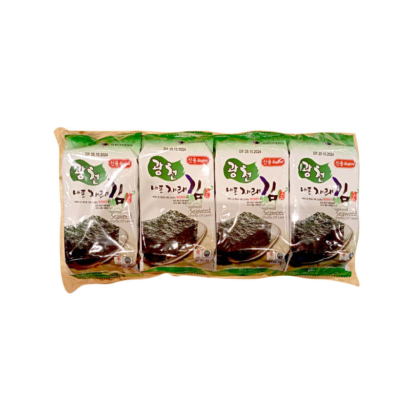 Singlong Seasoned Seaweed (Perilla olive Oil) 4g x 8