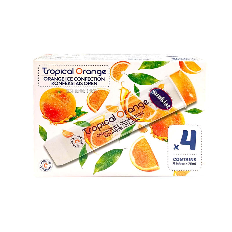 Sunkist Tropical Orange Tub Multipack Ice Cream 75ml x 4