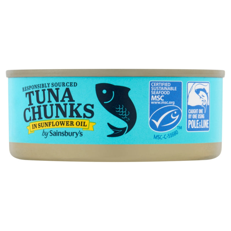 Sainsburys Tuna Chunks In Sunflower Oil 145g