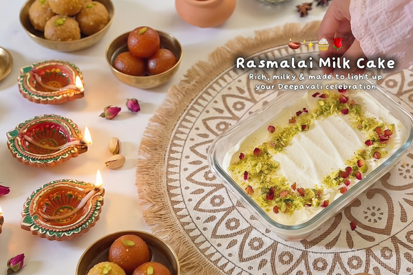 Rasmalai Milk Cake