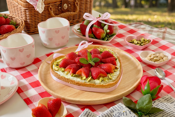 Strawberry Pistachio Tart