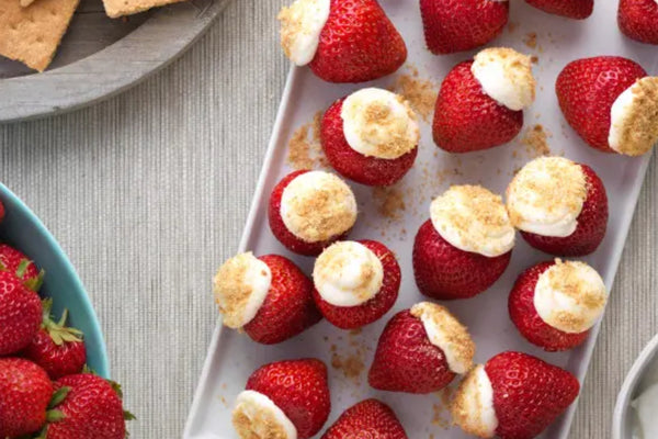 No Bake Strawberry Cheesecake Bites