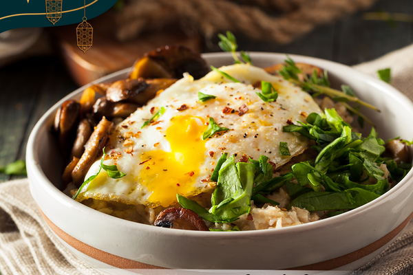 Savoury Oatmeal with Spinach and Poached Egg