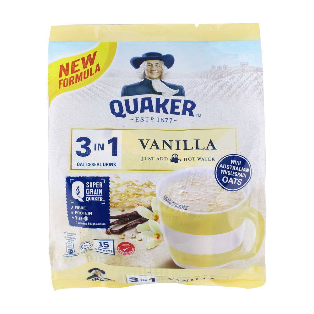 Quaker 3 in 1 Vital Vanilla Cereal Drink 28g x 14