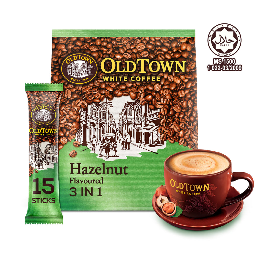 Old Town 3-in-1 Hazelnut Instant White Coffee 570g