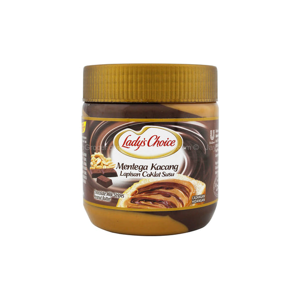 Ladys Choice Chocolate Milk Stripe Peanut Butter 330g