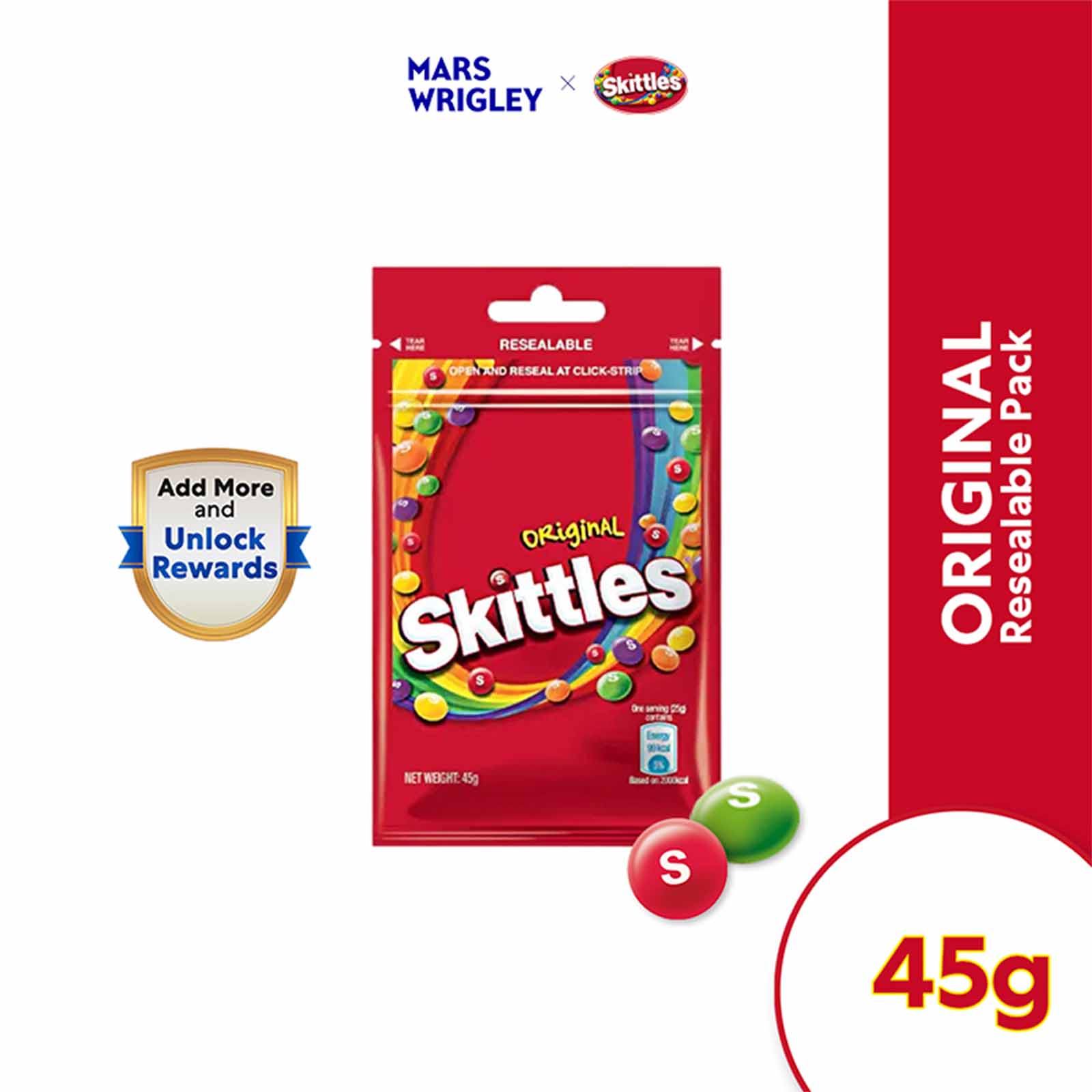 Skittles Original Fruit Flavour Candy 45g