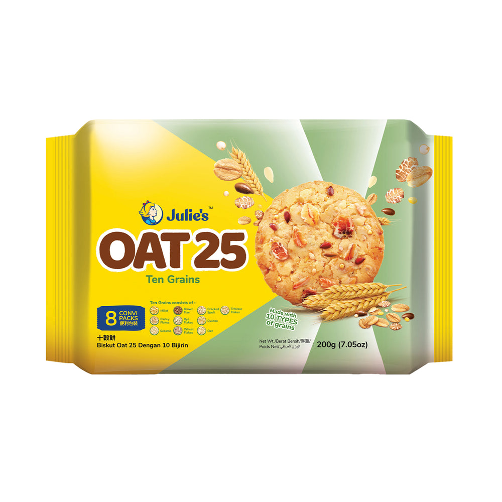 Julies Oat 25 Ten Grains Cookies 200g