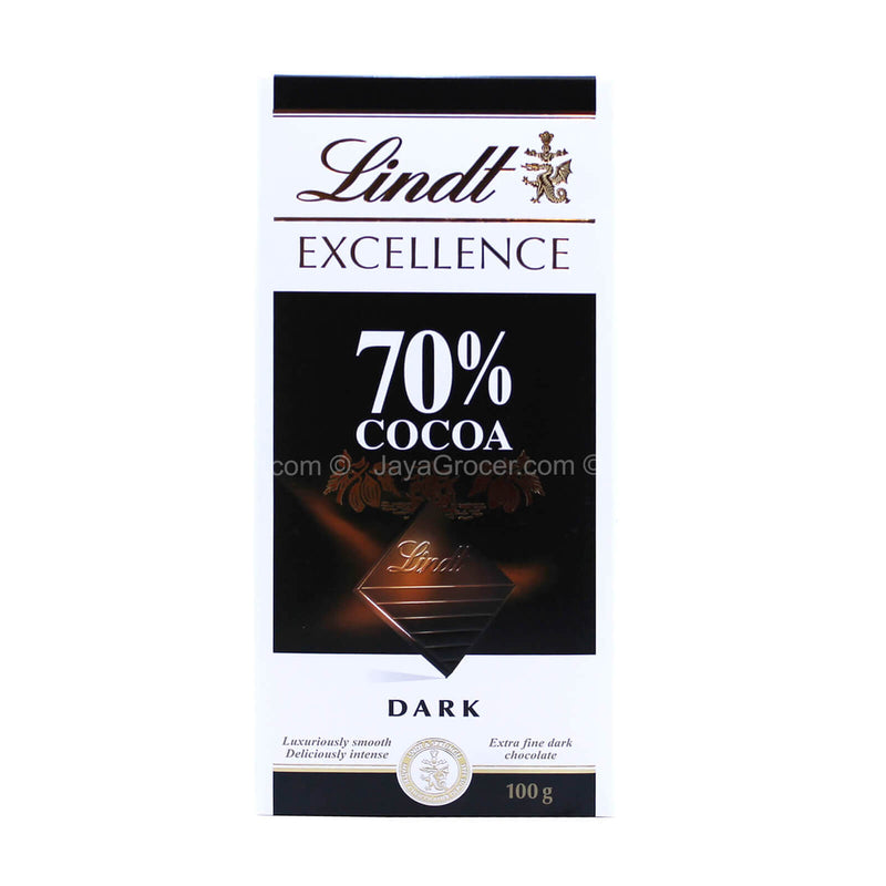 Lindt Excellence Dark 70% Cocoa Chocolate Bar 100g