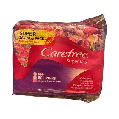 Carefree Pantyliner Super Dry Scented 50pcs x 2