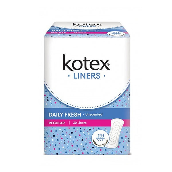 Kotex Regular Unscented Fresh Liners 32sheet/pack (highest price)