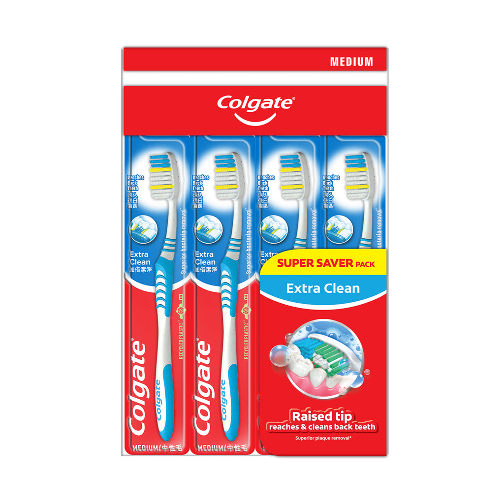 Colgate Extra Clean Toothbrush (Medium) Buy 3 Free 1 1pack