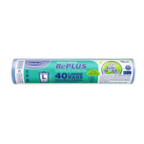 Sekoplas Replus Garbage Roll (Large) 75 x 90cm 40pcs/pack (highest price)