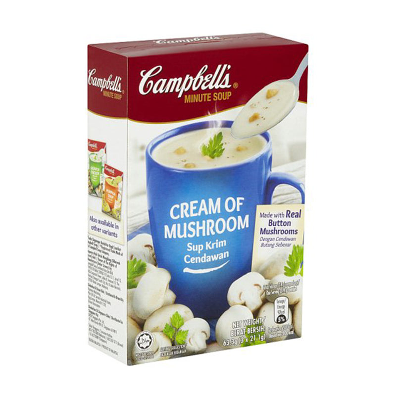 Campbells Mushroom Instant Soup 21.1g x 3