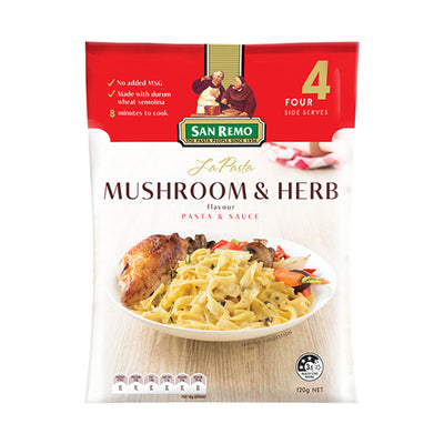 San Remo La Pasta Creamy Mushroom & Herb Flavour 120g
