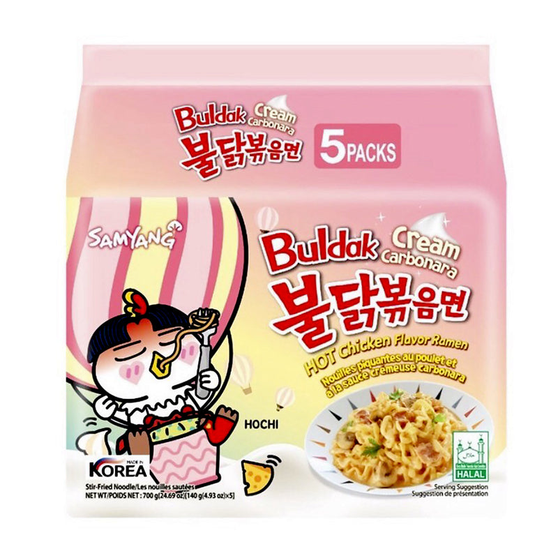 Samyang Buldak Hot Chicken Carbonara Ramen 140g x 5