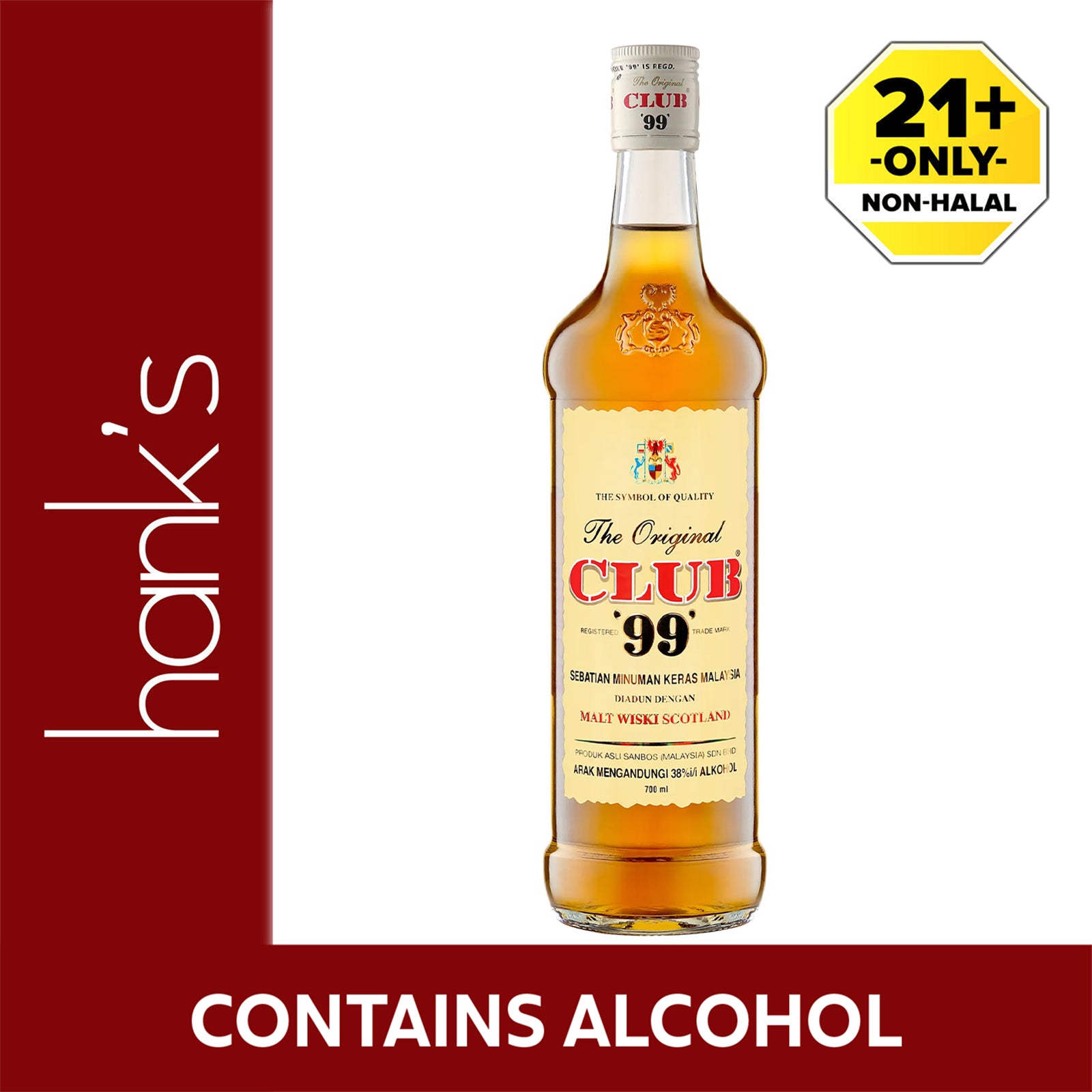 Club 99 White Label Whisky 700ml