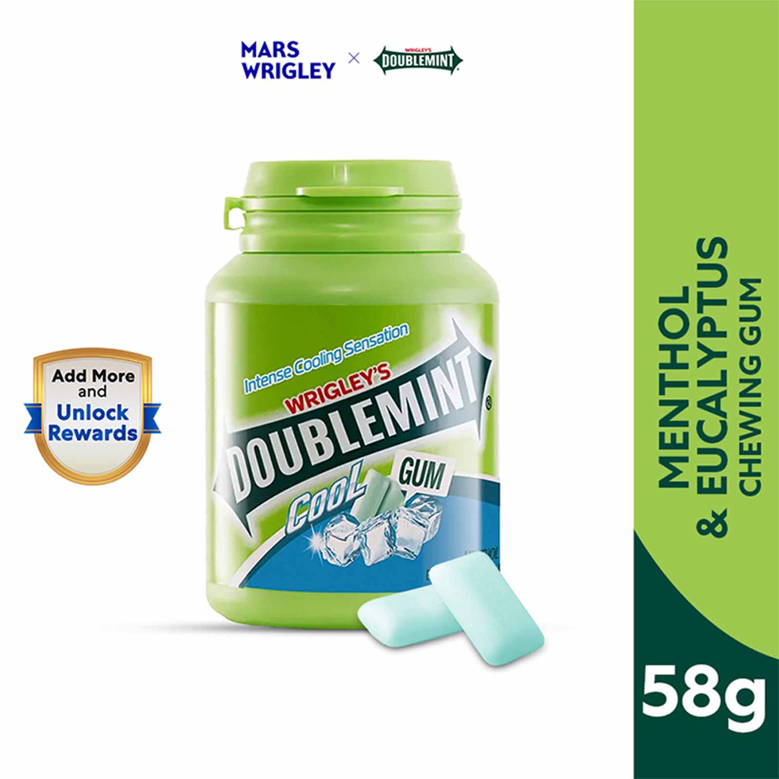 Wrigley’s Doublemint Cool Chewing Gum 58g