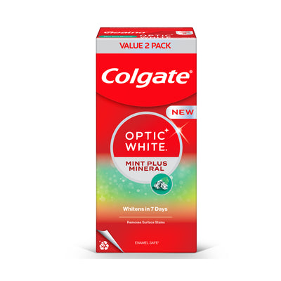 Colgate Optic White Sparkling Mint Toothpaste 100g x 2