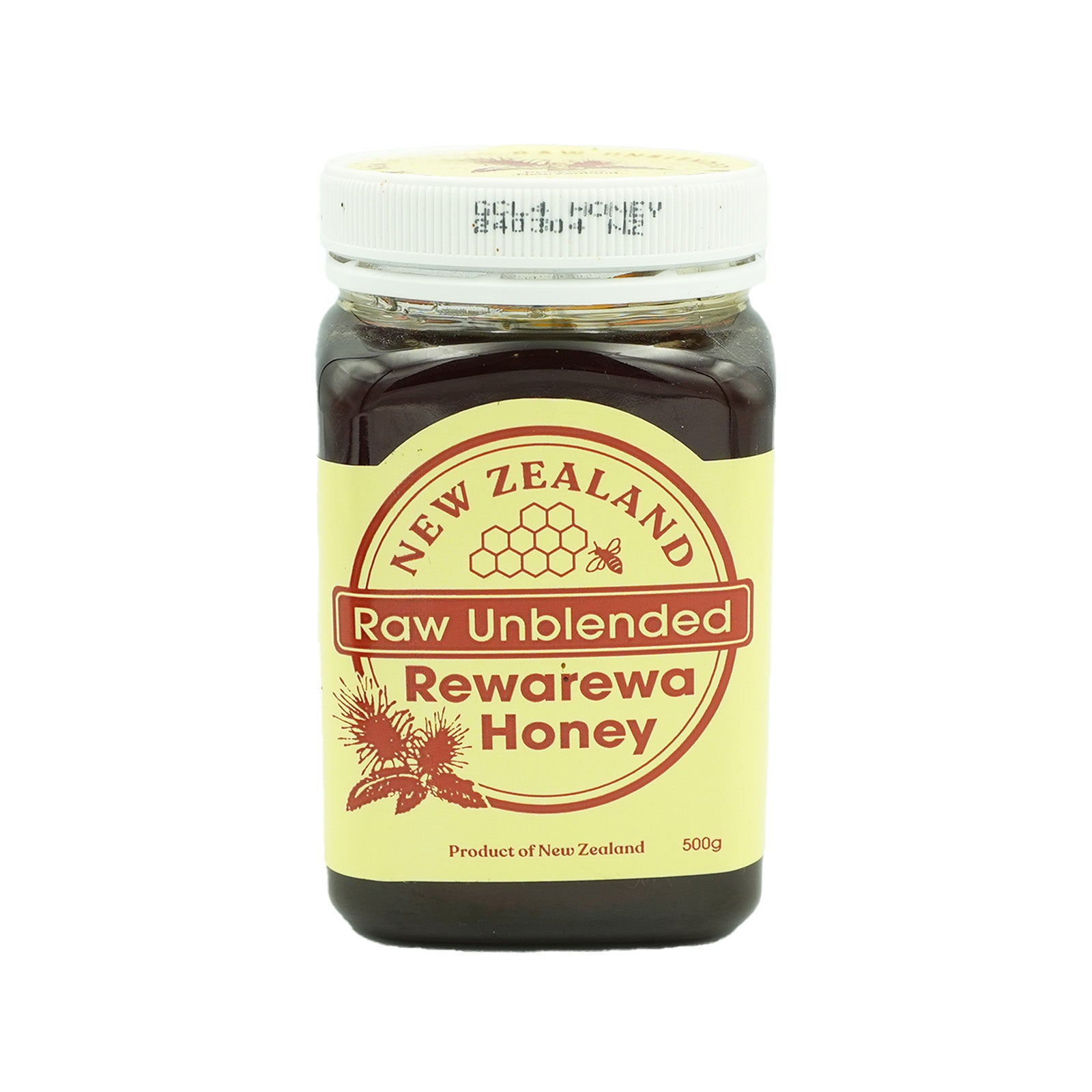 New Zealand Raw Unblended Rewarewa Honey 500g