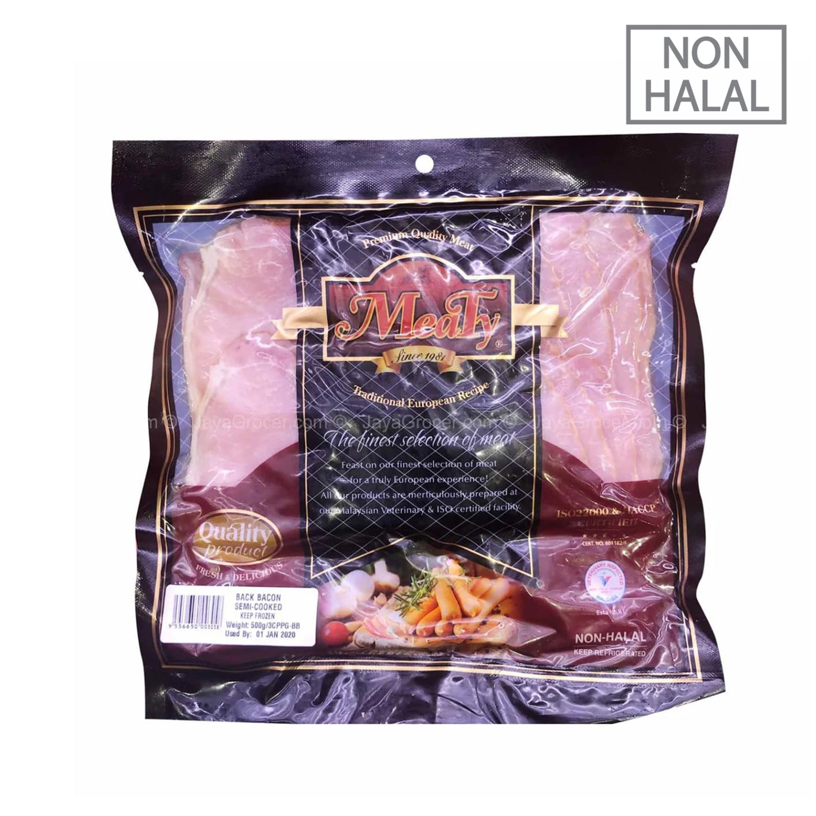 [NON-HALAL] Full Glory Smoked Back Bacon 500g