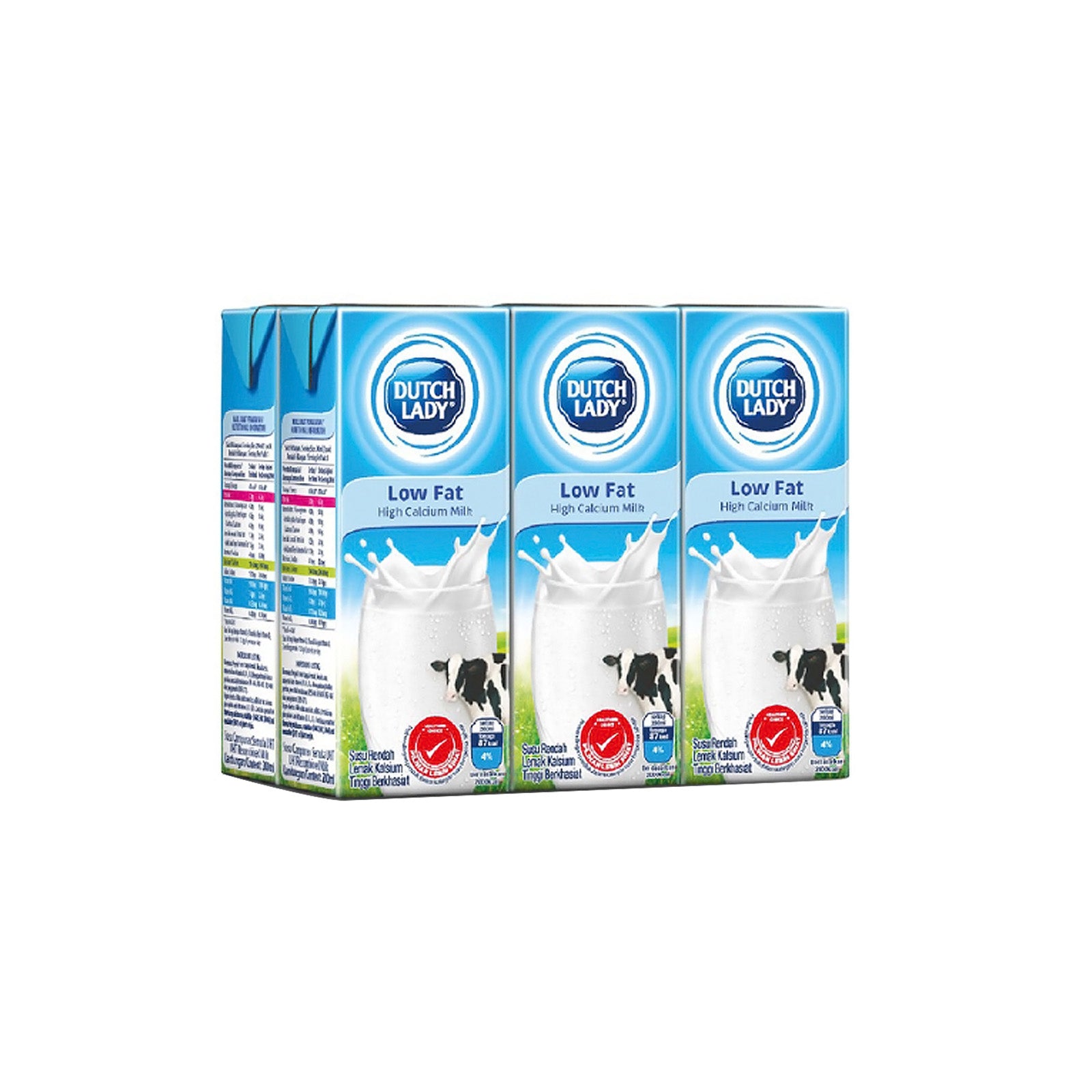 Dutch Lady UHT Low Fat Milk 200ml x 6