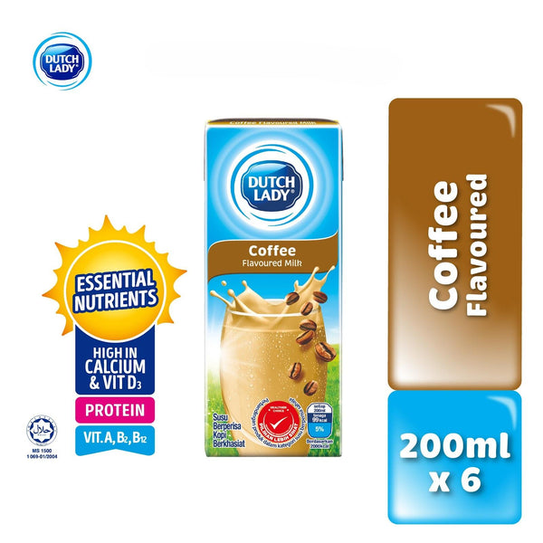 Dutch Lady Pure Farm Coffee UHT Milk 200ml x 6 (highest price)