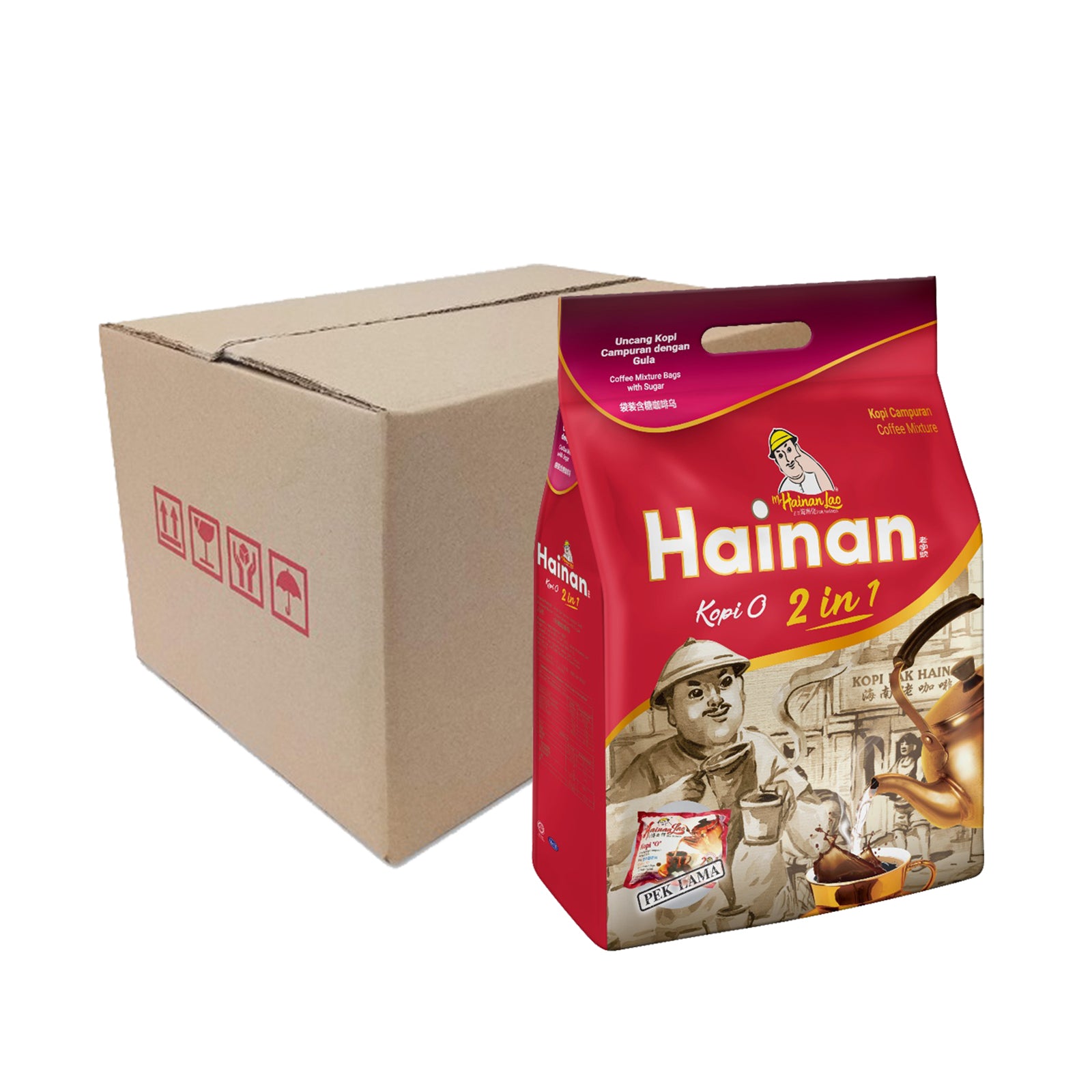 Mr Hainan Lao Coffee Ã¢â‚¬Å“OÃ¢â‚¬Â Mixture Bags with Sugar Added 460g