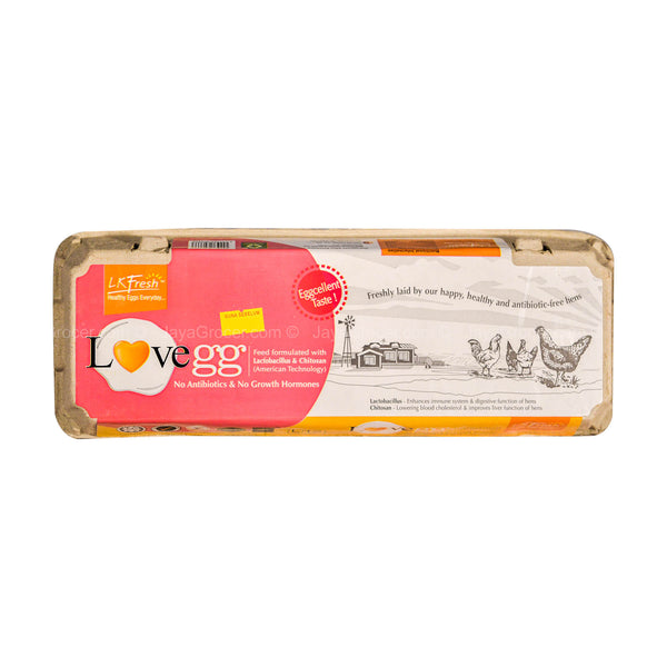 LK Fresh Lovegg Chicken Eggs Grade A 12pcs/pack (highest price)