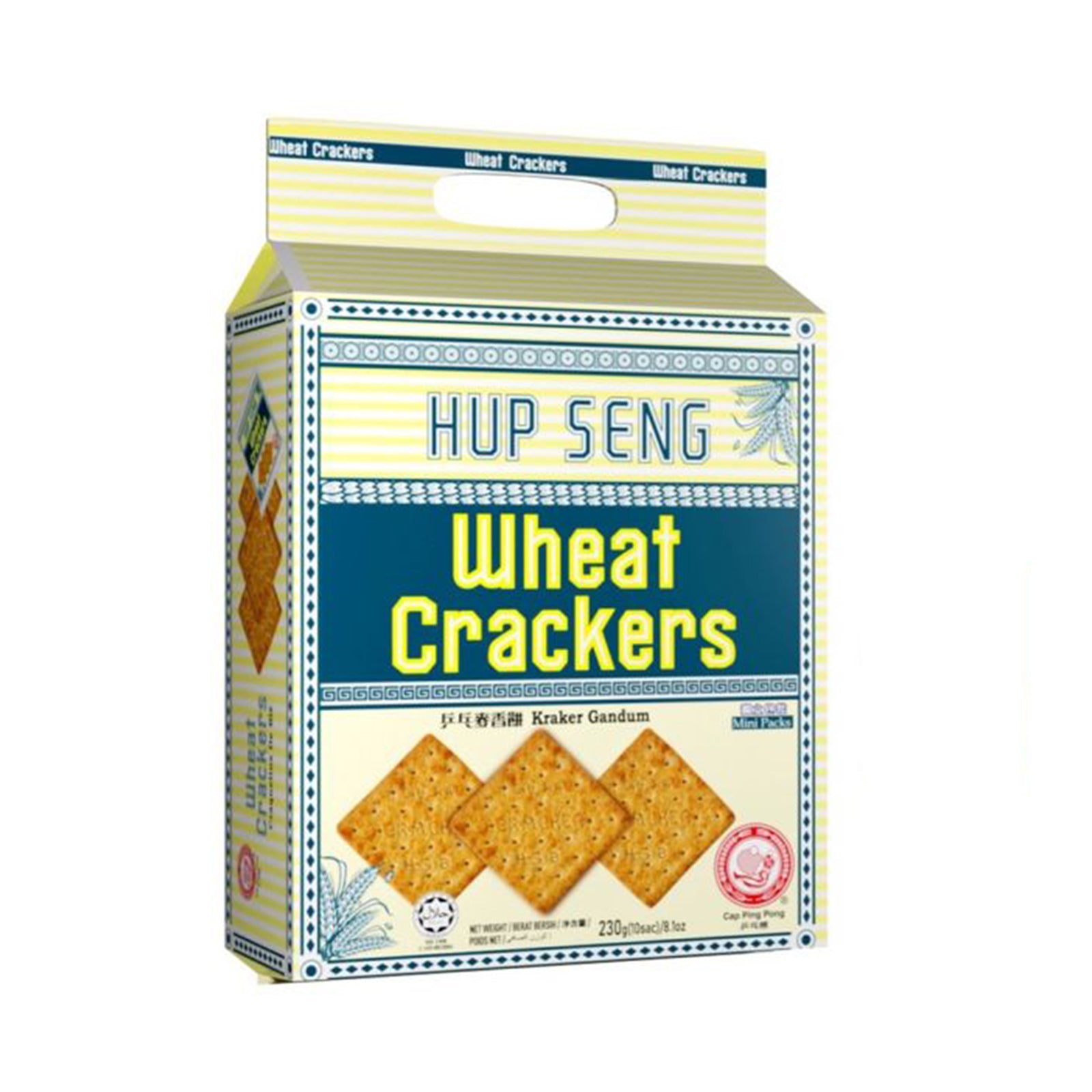 Hup Seng Cap Ping Pong Wholemeal Crackers 230g