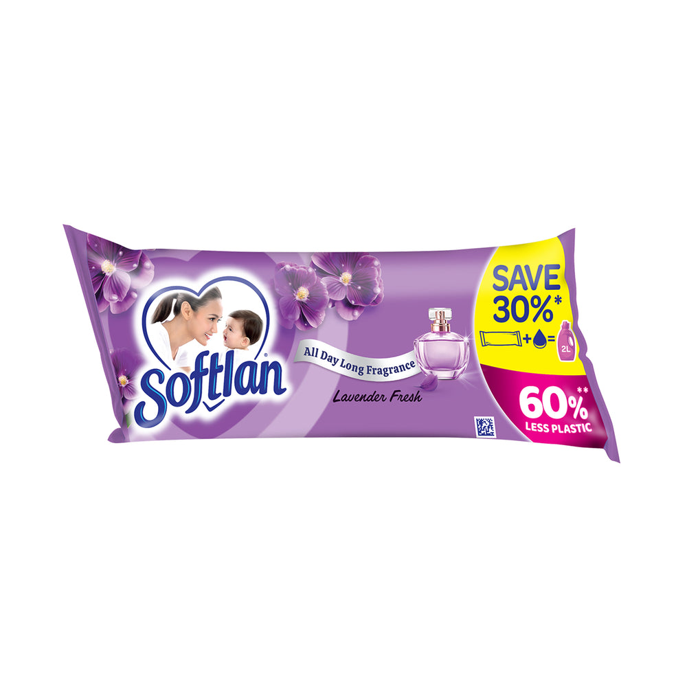 Softlan Lavender Fresh Fabric Softener Eco Softpack 500ml