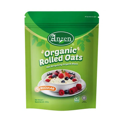 Anzen Regular Organic Rolled Oats 500g