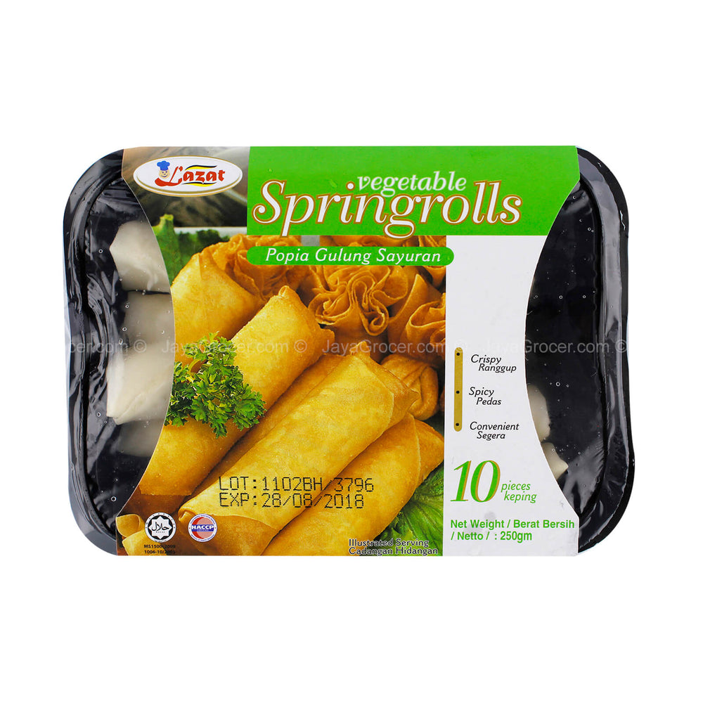 Lazat Vegetarian Spring Rolls 250g