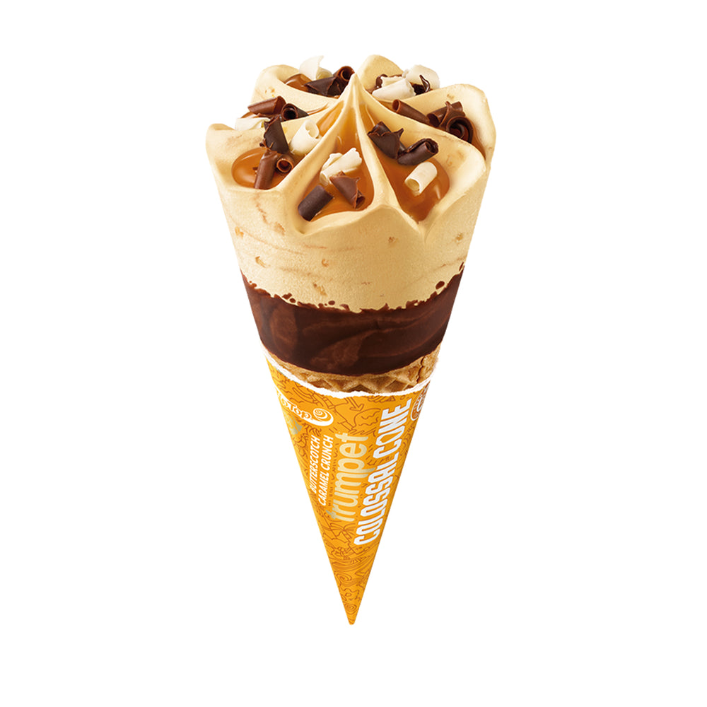 Tip Top Colossal Cone Butterscotch Caramel Crunch 170ml