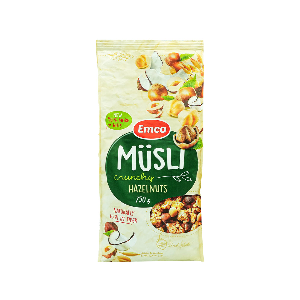 Emco Toasted Oats Nuts Muesli Cereal Breakfast 750g